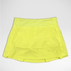 Lululemon Pace Rival Mid-Rise Skirt - yellow